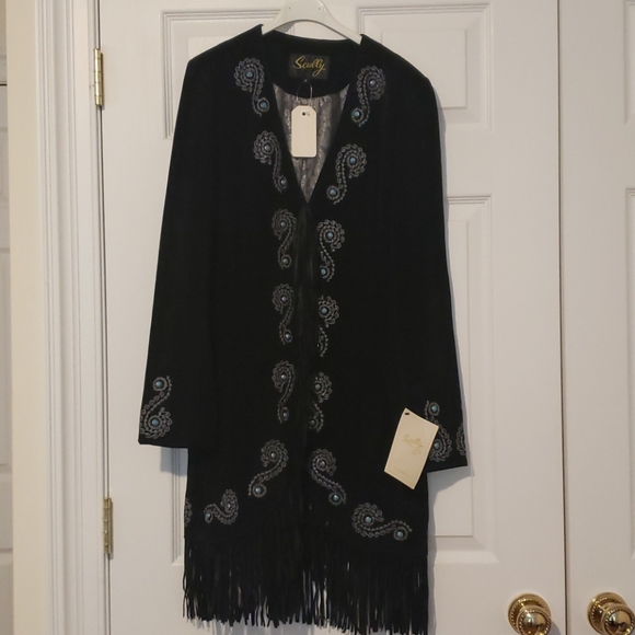 NWT Scully Suede Fringe Coat - Picture 6 of 6